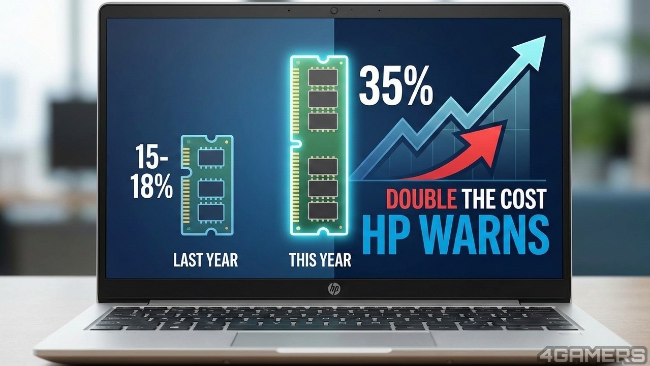 HP警告存储器危机冲击扩大 PC成本占比飙至35%