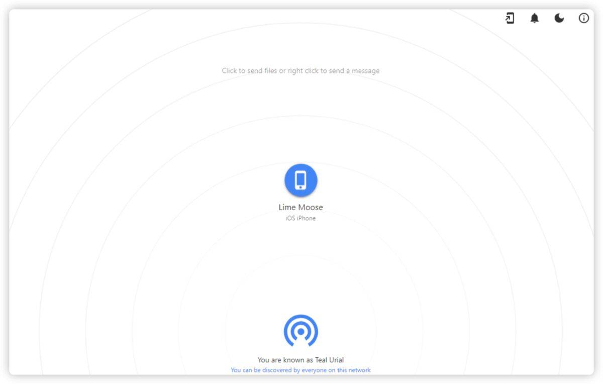 iPhone Windows PC Mac Android 互相传文件 SnapDrop