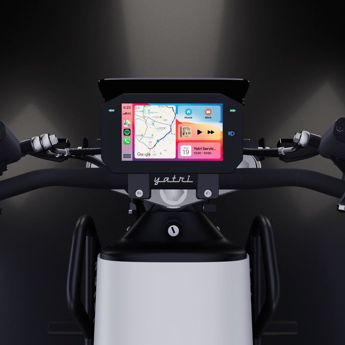 全球首辆支持无线CarPlay/Android Auto摩托车亮相：显示屏提供导航、通话、收发信息等手机功能