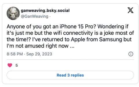 升级到iOS 17后觉得Wi-Fi变慢不是错觉，很多人也都遇到相同状况