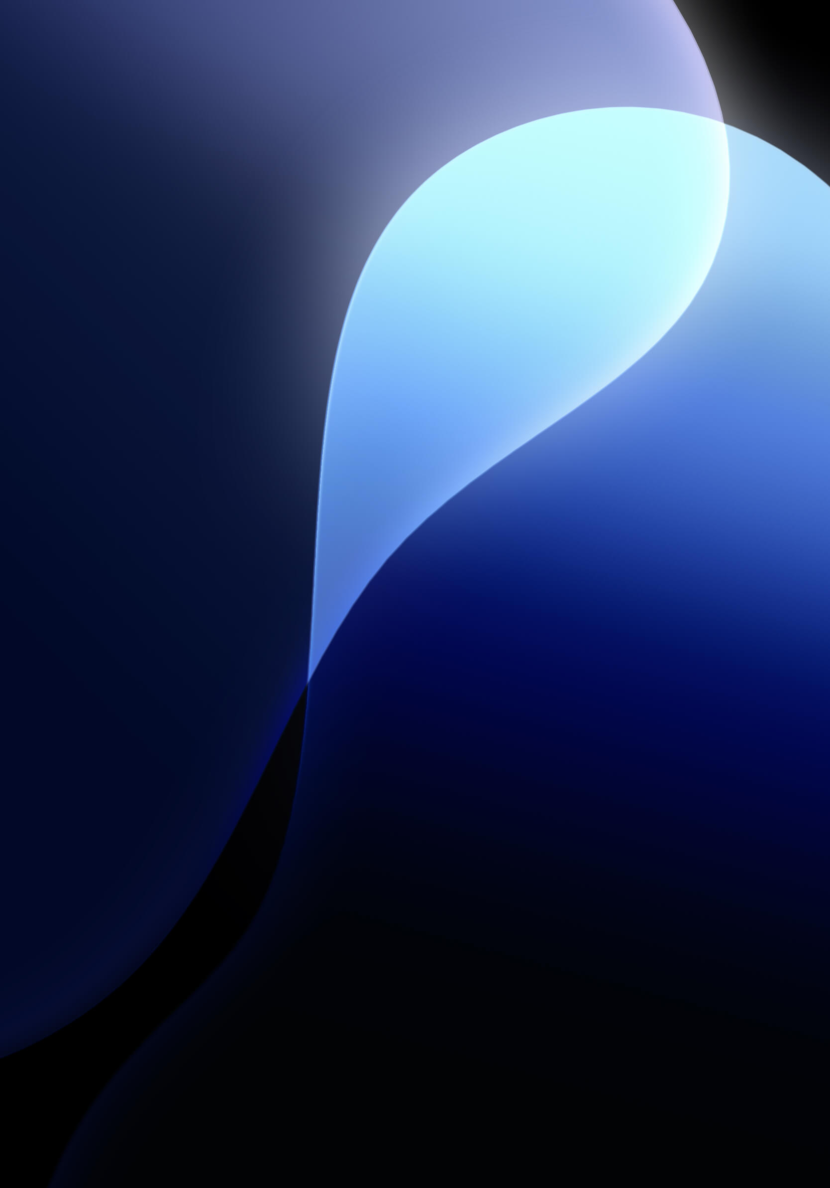 iPadOS 18 蓝色桌面下载（深色）
