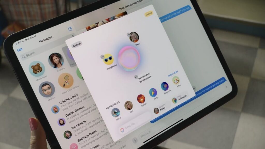 Apple推出Image Playground新应用：可支持三种风格，让你轻松创建有趣图像！