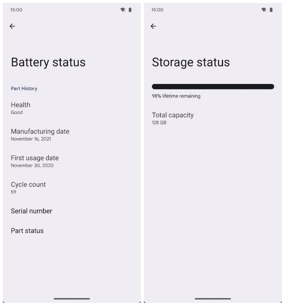 Android 15新增“设备诊断”设置：原生测试屏幕、触控、概览电池、存储状况