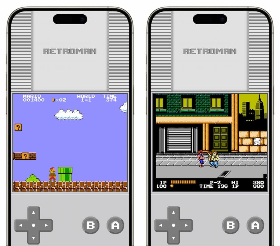 【Retroman教程】iPhone NES模拟器游戏下载到设定红白机游戏方式