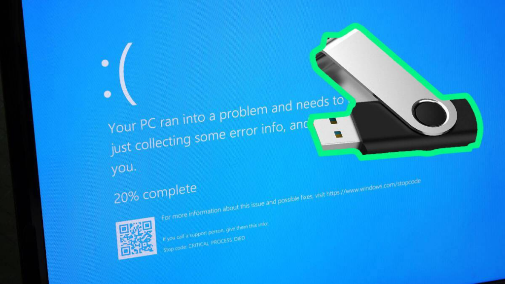 制作微软修正工具 USB 手指 一键解决Windows「蓝画面」