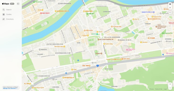 苹果地图网页版推出Beta公测