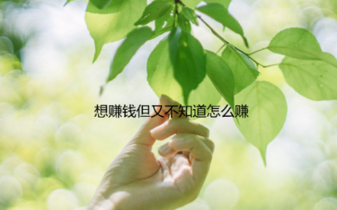 想赚钱但又不知道怎么赚，不妨试试用手机一天赚100以上的方法