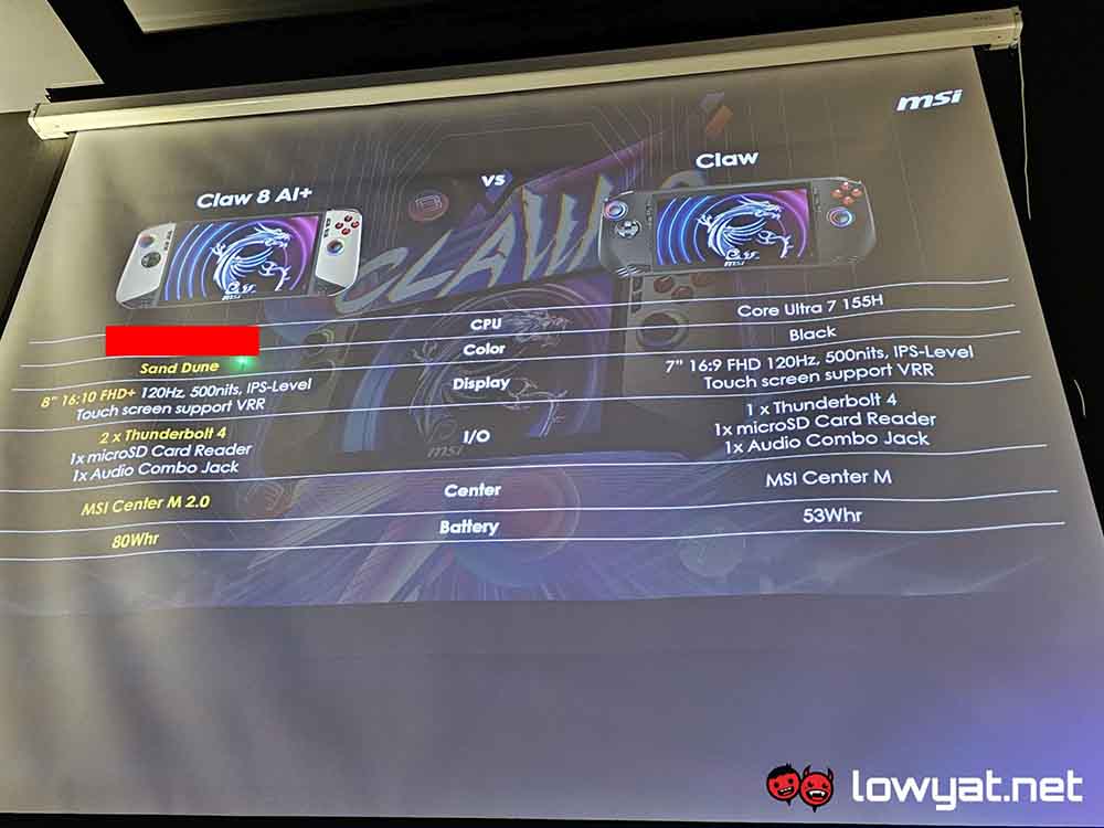 微星确认新一代电竞掌机MSSI Claw 8 AI+于下个月公布开卖信息，将配备更大的80Wh电池-安卓手赚网