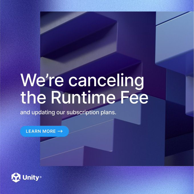 Unity“安装数”收费规则完全取消恢复订阅制度，明年各方案最少涨幅8%