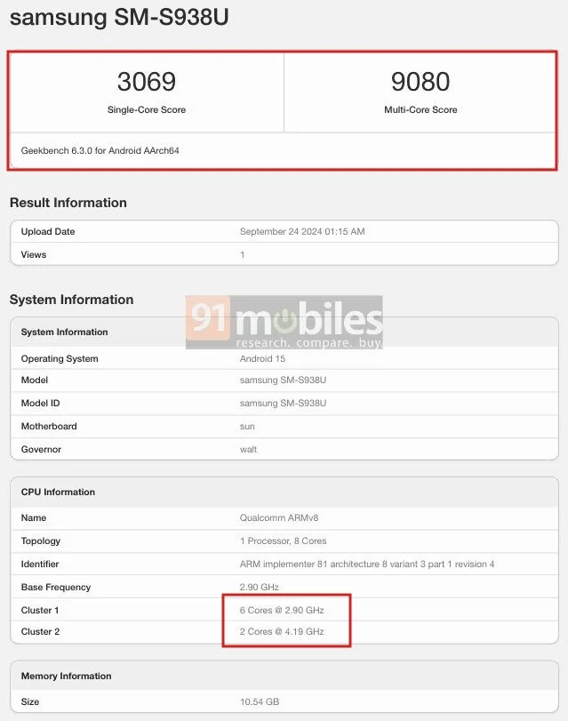 Galaxy S25 Ultra 跑分曝光：无法完全发挥 8 Gen4 全部性能