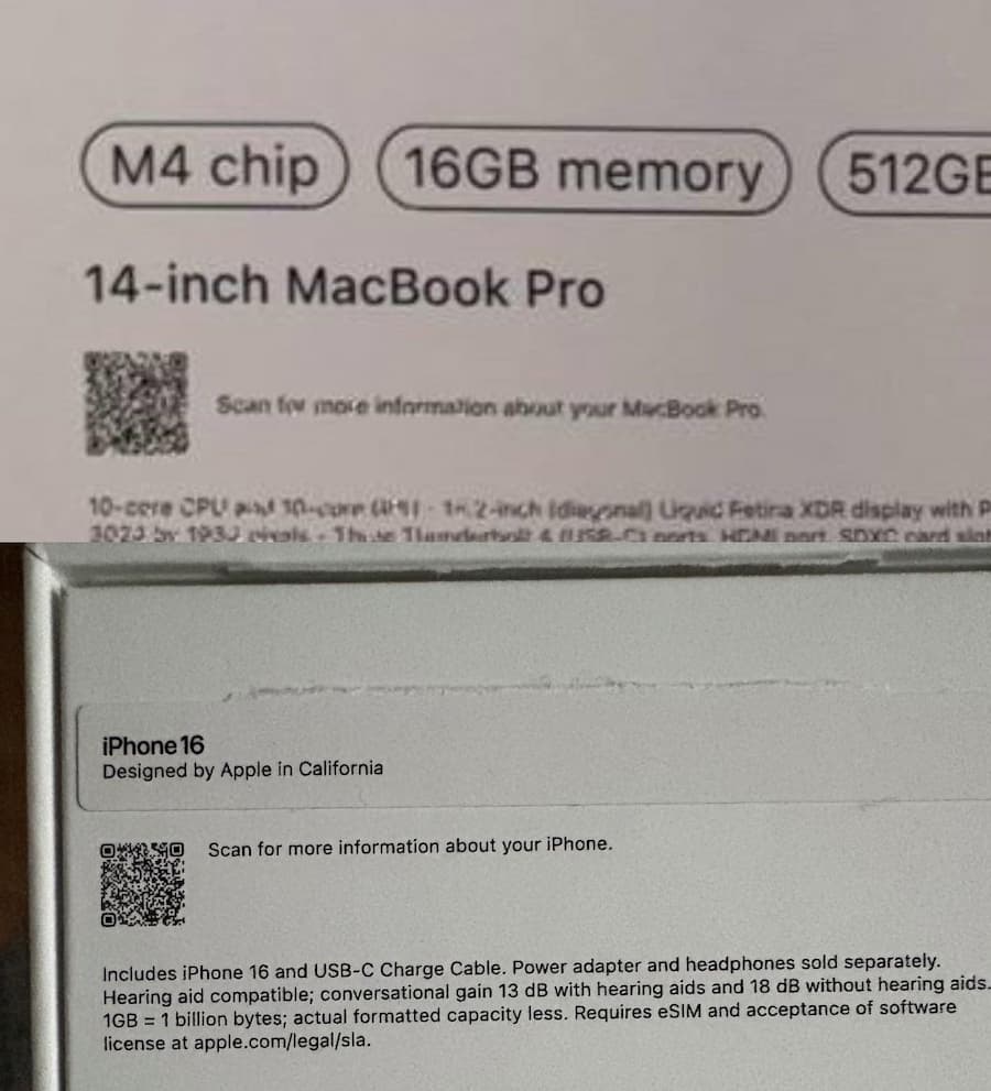 新MacBook Pro M4 外盒标签曝光规格和颜色细节 2