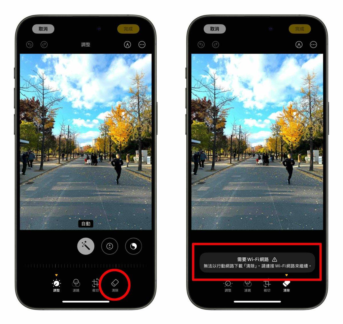 iOS iPhone iOS 18.1 照片清除工具 照片清除工具 照片清除工具没 Wi-Fi