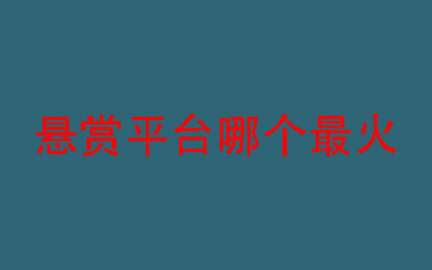 全网最火的悬赏赚钱软件，整理排名前三的人气高的悬赏平台