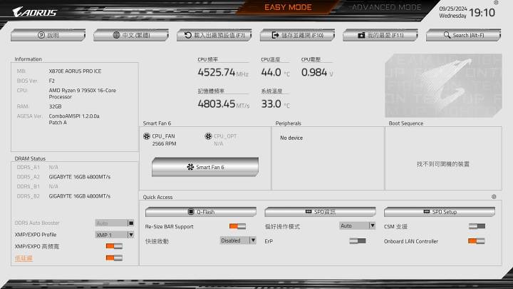 用纯白主板迎接 AMD 9000 系列处理器：X870E AORUS PRO ICE