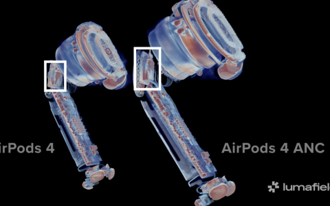 拆解 AirPods 4！ 有没有主动式降噪只有一个零件的差别