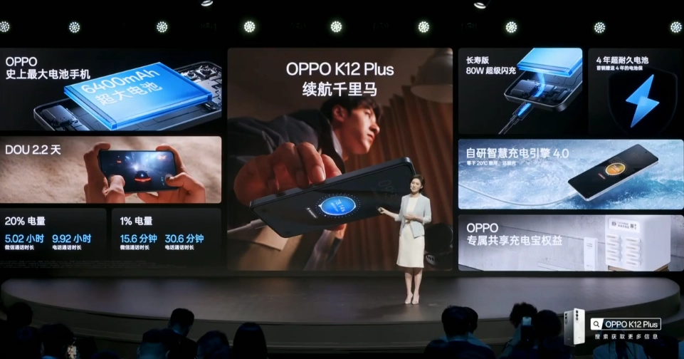 OPPO K12 Plus 发布，高性能长续航游戏小钢炮