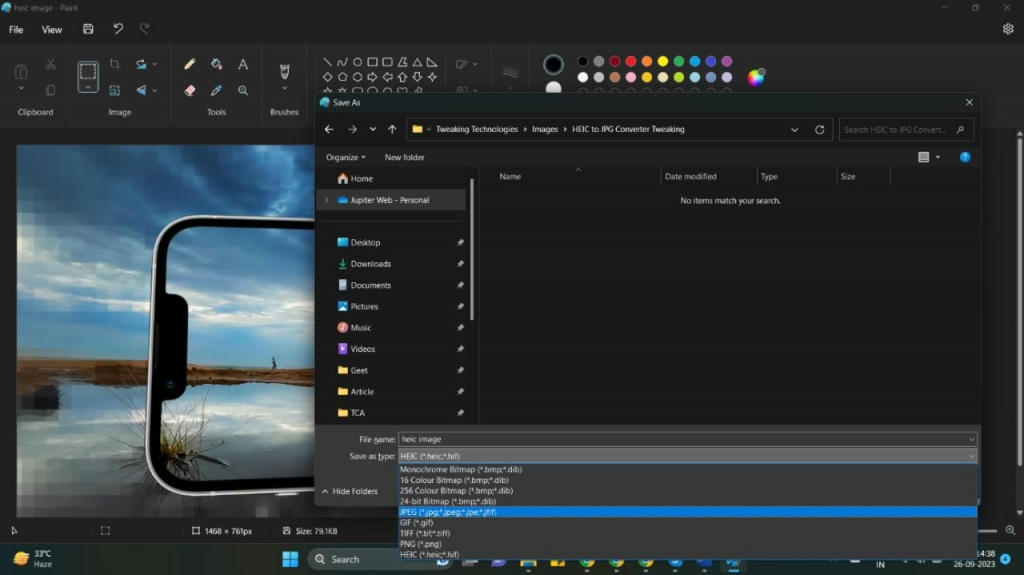 简单在 Windows 11 上快速打开 HEIC 图像并转换为 PNG/JPG