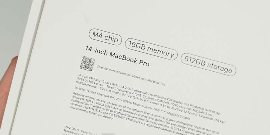 苹果意外上架 M4 MacBook Pro？ 基础款标配16GB内存，甚至可选到28GB