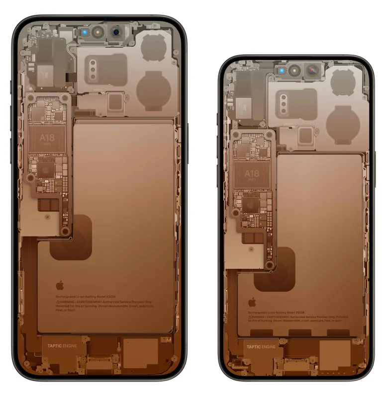iPhone 16 Pro 零件 X 光透视壁纸分享！ 随时欣赏苹果内部结构的设计美学