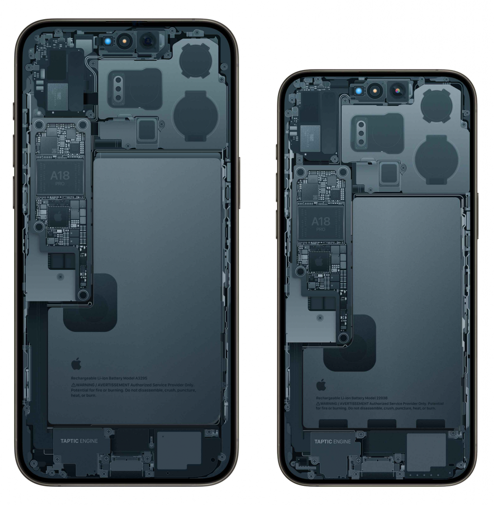iPhone 16 Pro 零件 X 光透视壁纸分享！ 随时欣赏苹果内部结构的设计美学