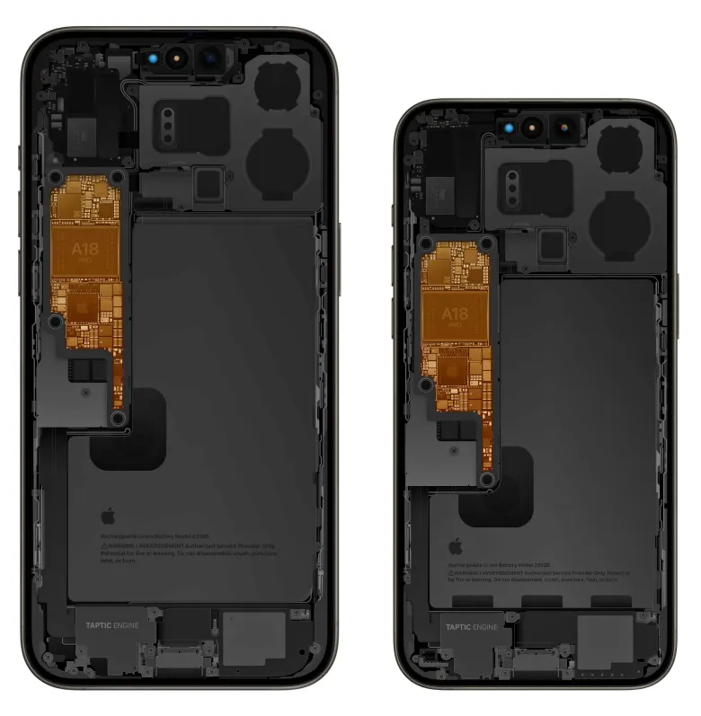 iPhone 16 Pro 零件 X 光透视壁纸分享！ 随时欣赏苹果内部结构的设计美学