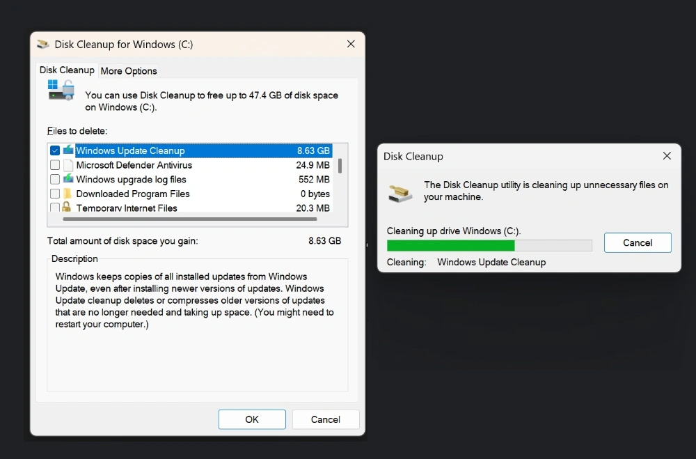 Windows 11 24H2 更新后出现近 9GB 的临时文件无法删除，多位网友抱怨 - 安卓手赚网