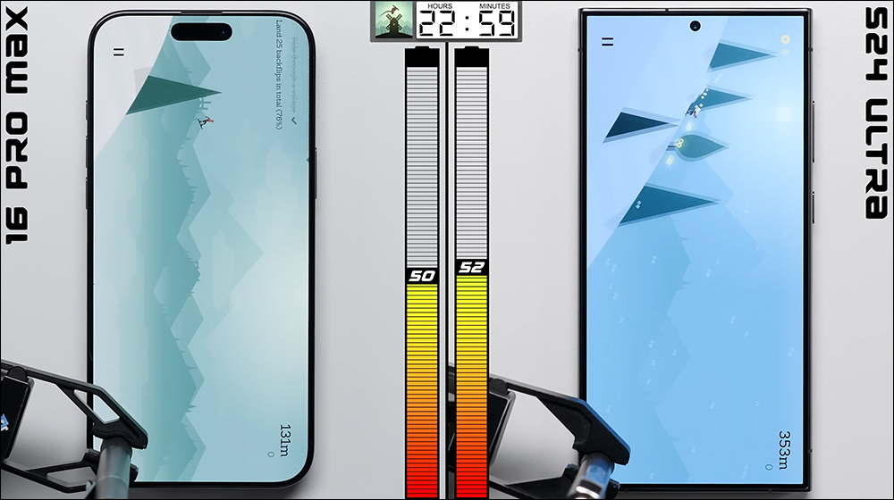 iPhone 16 Pro Max 与 Galaxy S24 Ultra 再次对决，电池续航实测结果出炉 - 安卓手赚网