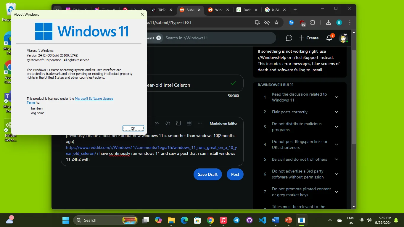 网友分享10年前的老PC运行Windows 11 24H2也非常顺畅，效能还感觉比旧版本强-计算机王阿达