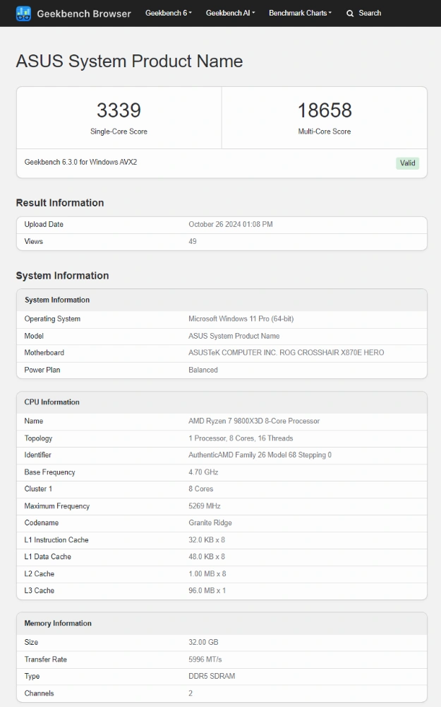 AMD Ryzen 7 9800X3D效能跑分现身Geekbench，单核跟9950X相当，比7800X3D快达25%- 安卓手赚网