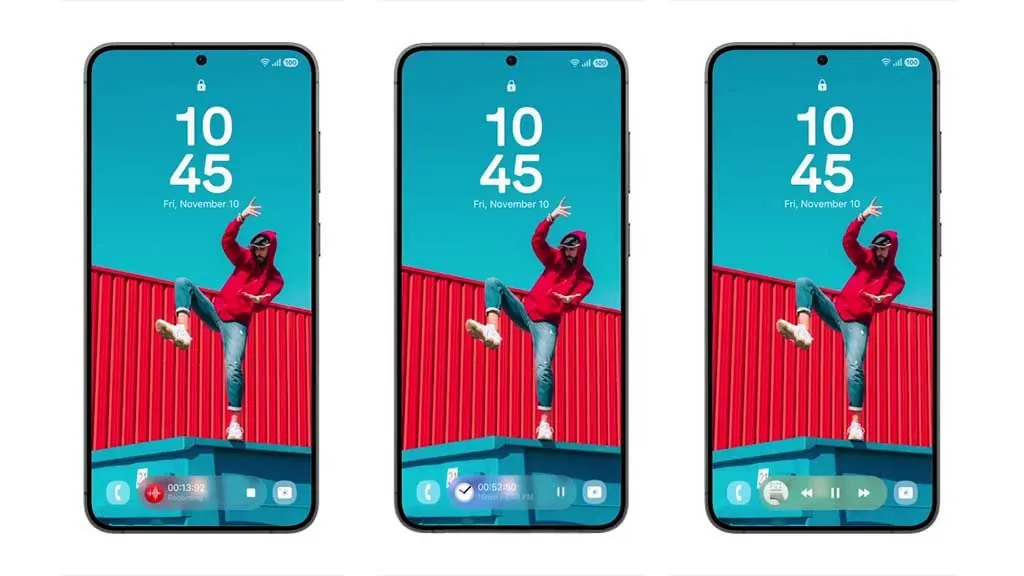 Samsung One UI 7 锁屏新功能，新细尺寸 Widget 新体验
