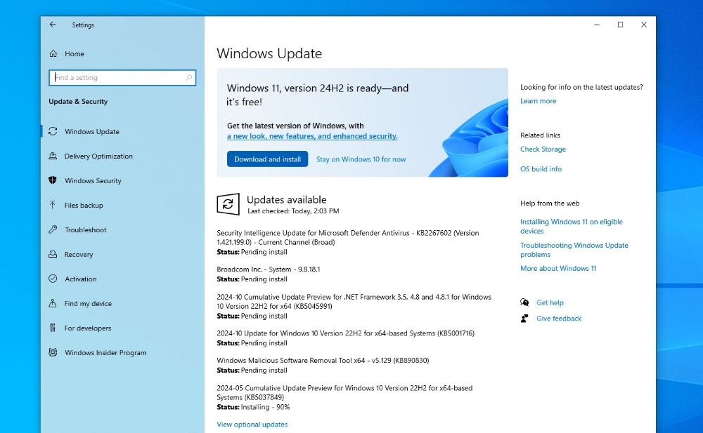 还不升级 Windows 11 吗？ 微软开始在 Windows 10 为 Windows 11 24H2 打广告，说服你赶快免费升级