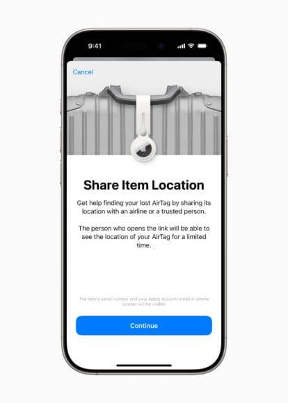iOS 18.2寻找功能新突破 支持与第三方共享遗失物品位置