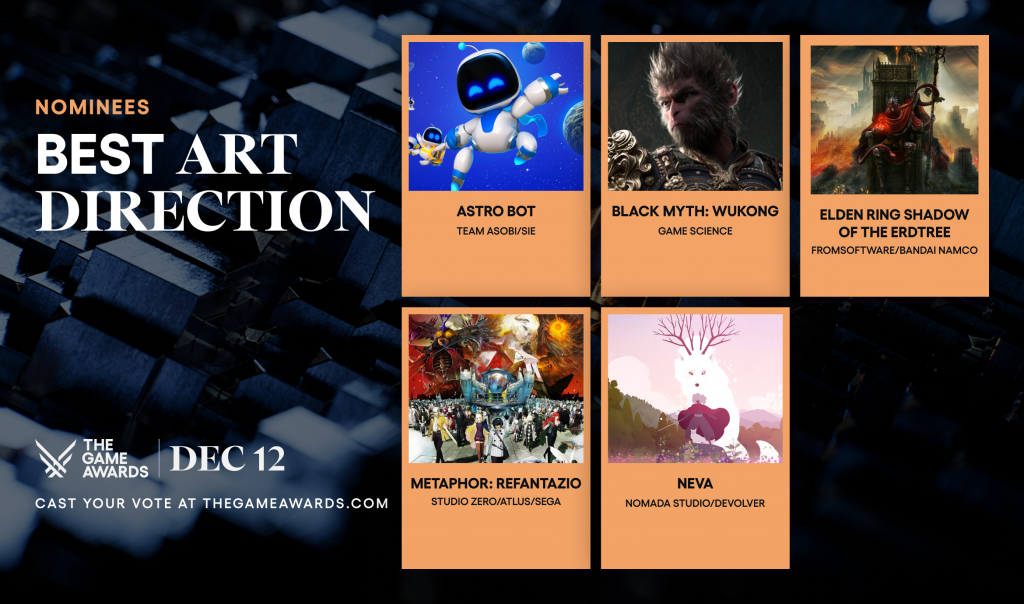 The Game Awards 2024提名揭晓，《Astro Bot》和《最终幻想7 重生》各获七项提名！