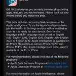 苹果发布iOS 18.2 Developer Beta 4