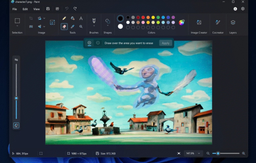 Windows 11 的小画家和记事本 AI 工具又变更强了！ 将加入三大功能 - 安卓手赚网