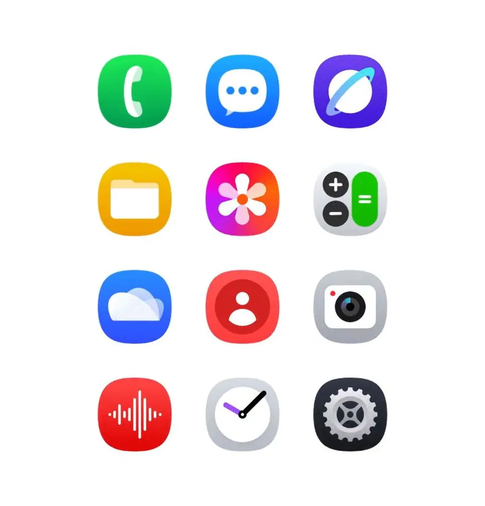 Samsung One UI 7 全新 icon 与 界面曝光