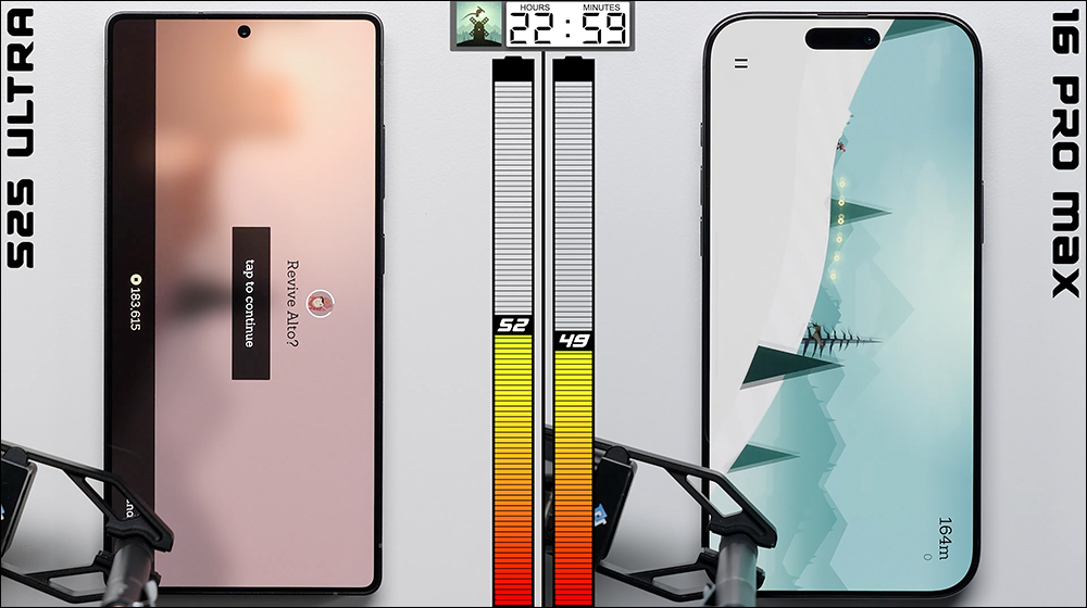 iPhone 16 Pro Max 对决三星 Galaxy S25 Ultra 电池续航 PK - 安卓手赚网