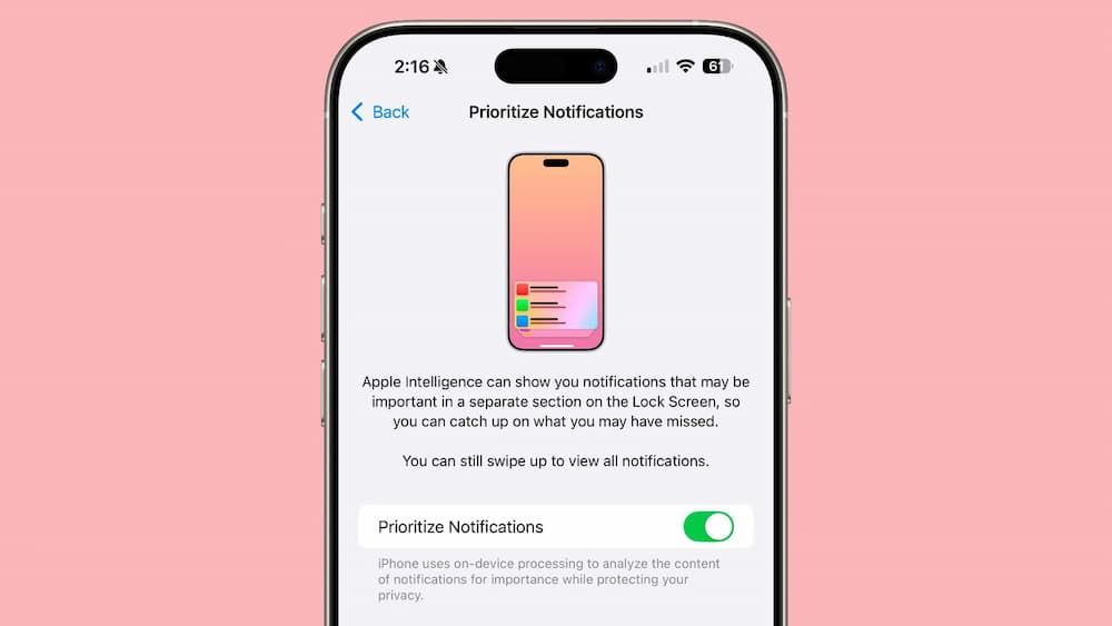 prioritize notifications ios184