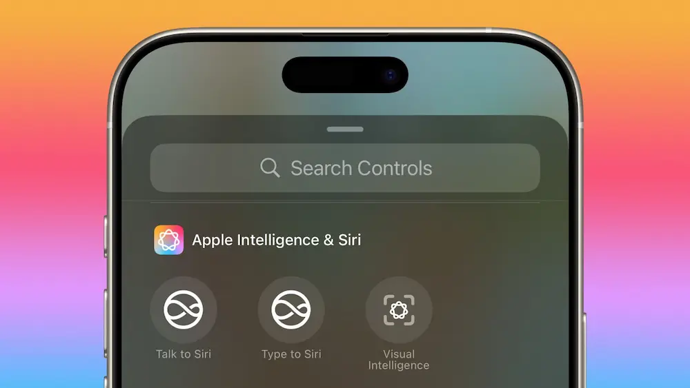 Apple Intelligence控制中心开关