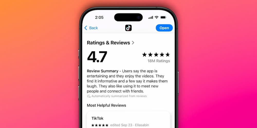 app store review summary ios 18.4