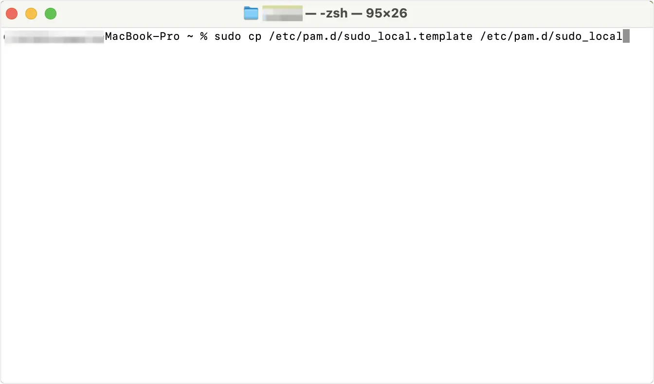 sudo Mac Touch ID