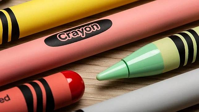 Apple Pencil Pro 彩色蜡笔版 更还原蜡笔的经典外观