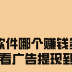 赚钱软件哪个赚钱多又快（不用看广告提现到微信的软件）