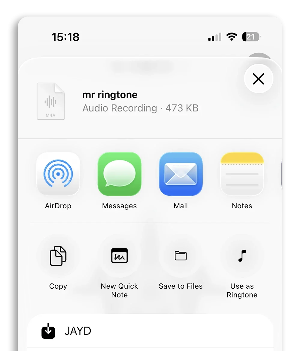 iOS 26 自定义铃声更简单：内建「分享」功能就可达成，免透过 Garageband