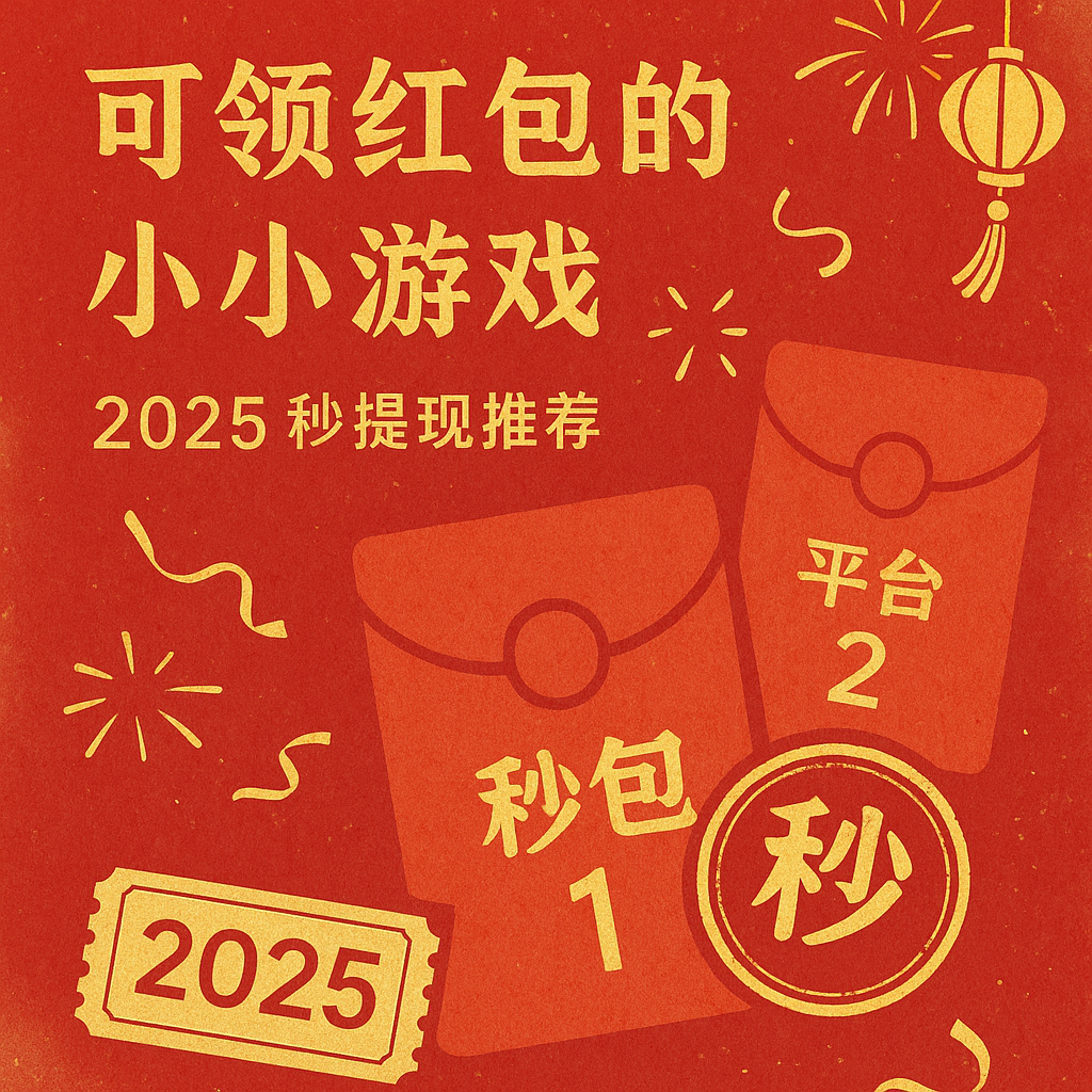 可以领红包的小游戏有哪些？分享2025年可以领红包秒提现的游戏软件
