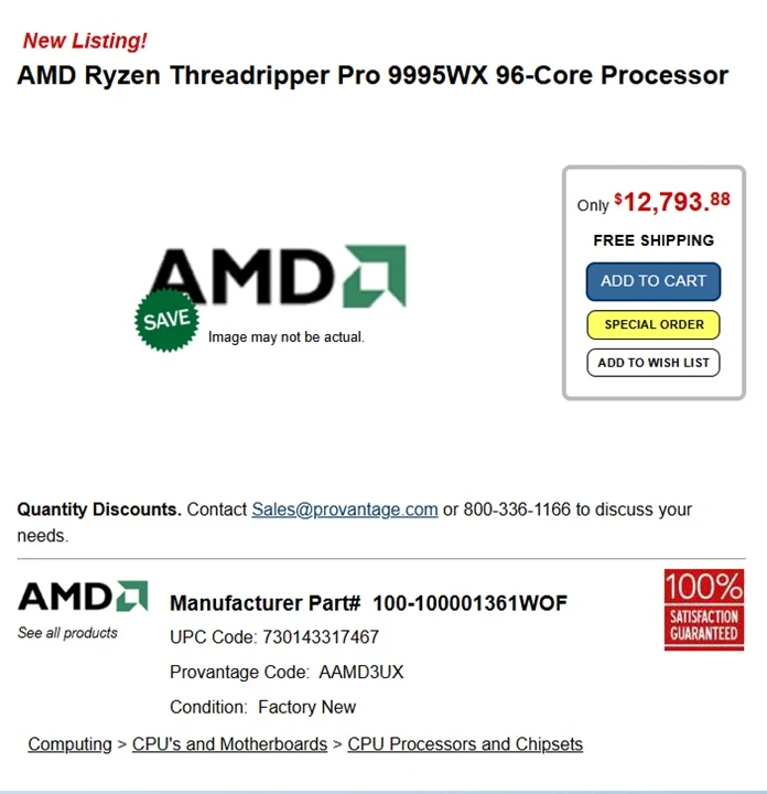 Threadripper PRO 9995WX Geekbench-2