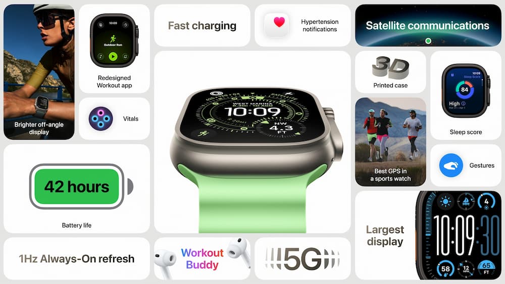2025苹果Apple秋季发表会亮点 3：Apple Watch Ultra 3 a2