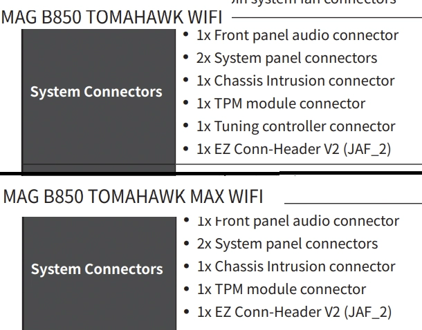 2025 下半年，微星推出新 MAG B850 TOMAHAWK WIFI 主板！