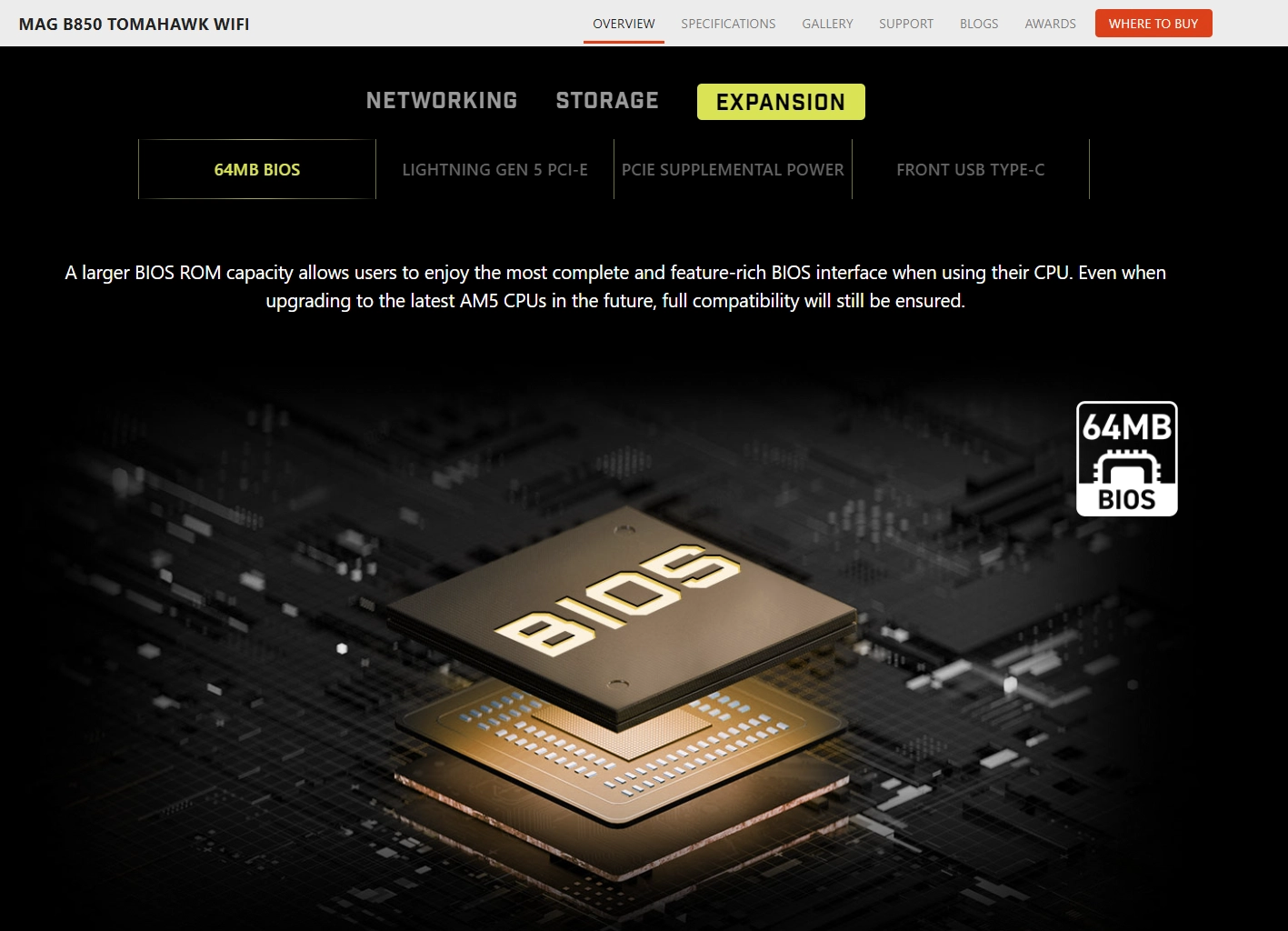 2025 下半年，微星推出新 MAG B850 TOMAHAWK WIFI 主板！