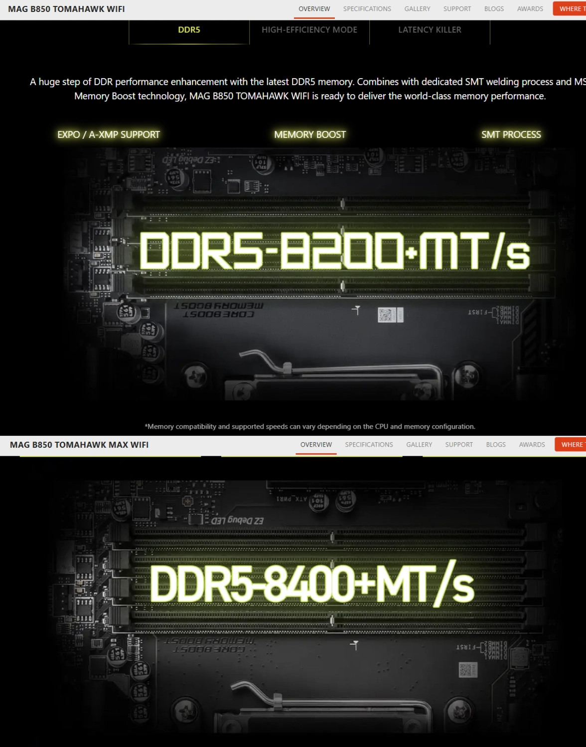 2025 下半年，微星推出新 MAG B850 TOMAHAWK WIFI 主板！